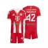 Camisola Bayern de Munique Jamal Musiala 42 Criança Equipamento Primeiro 2025-2026 Manga Curta